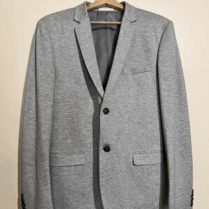 Topman Heather Gray Two-Piece Suit - 42R Jacket/34L Pants